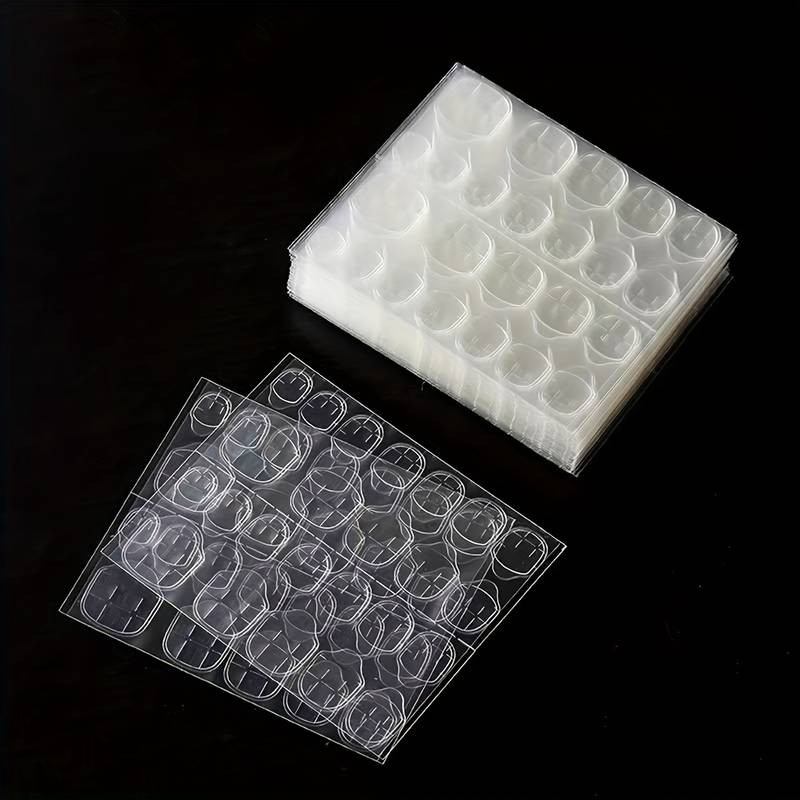 50 قطعة من لاصقات الأظافر ذات الوجهين