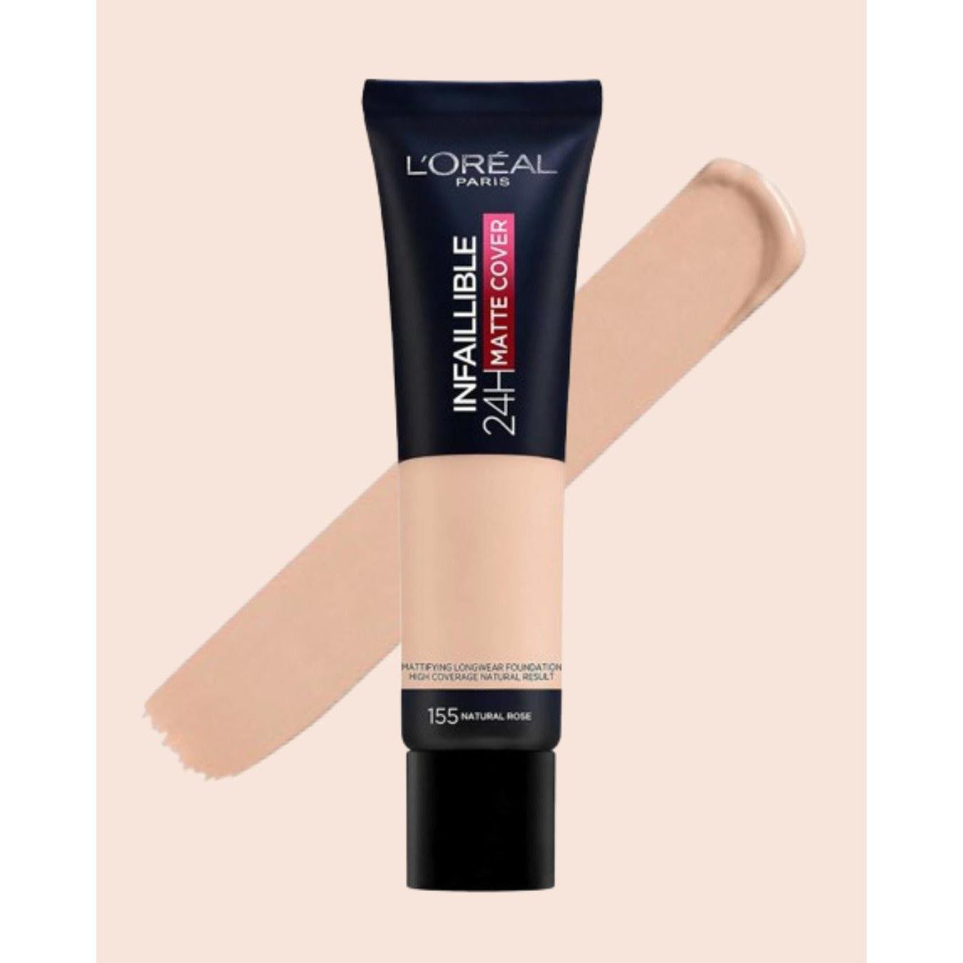 كريم أساس لوريال إنفاليبل مات كوفر تيوب - 155