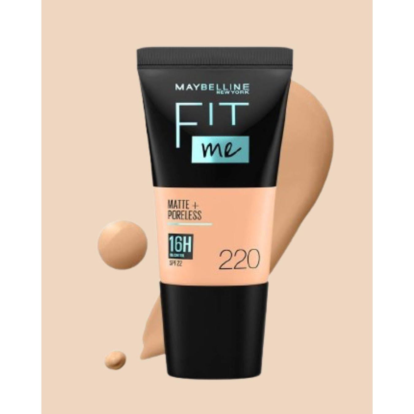 Maybelline Fit Me Matte Foundation Tube-220
