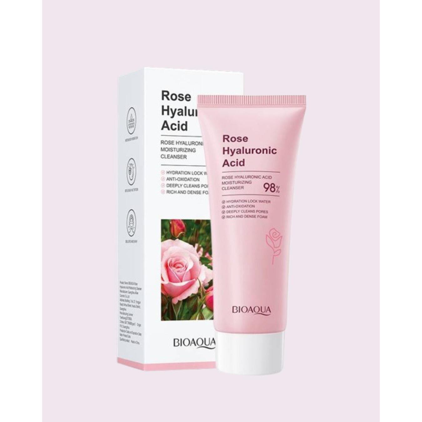 BIOAOUA Moisturizing Cleanser 100g Rose