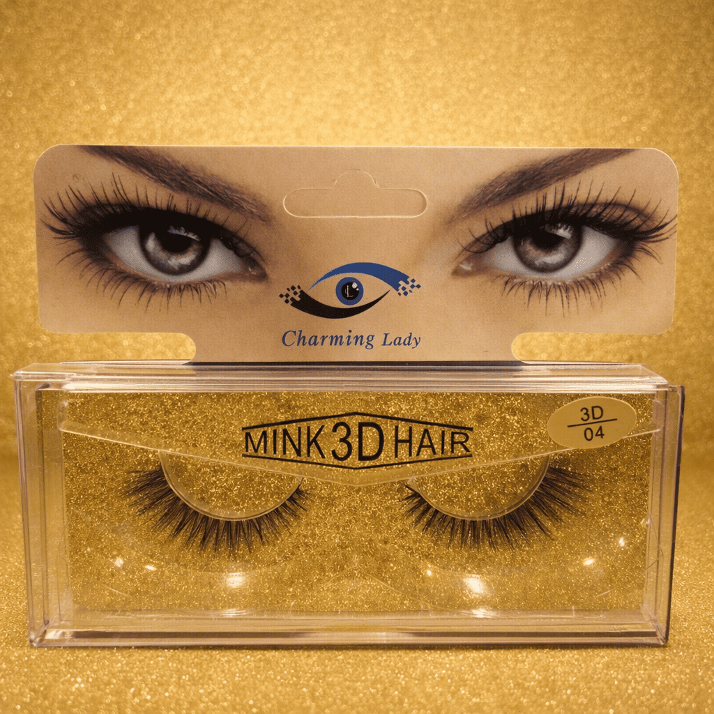 رموش صناعية ثلاثية الأبعاد من المنك من تشارمنج ليدي – النمط 04