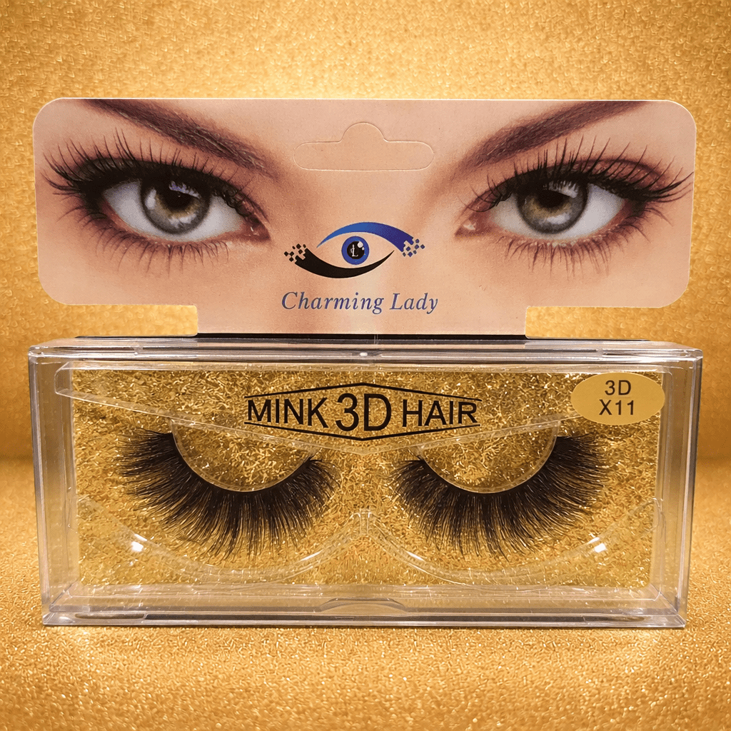 رموش صناعية ثلاثية الأبعاد من المنك من تشارمنج ليدي - موديل X11