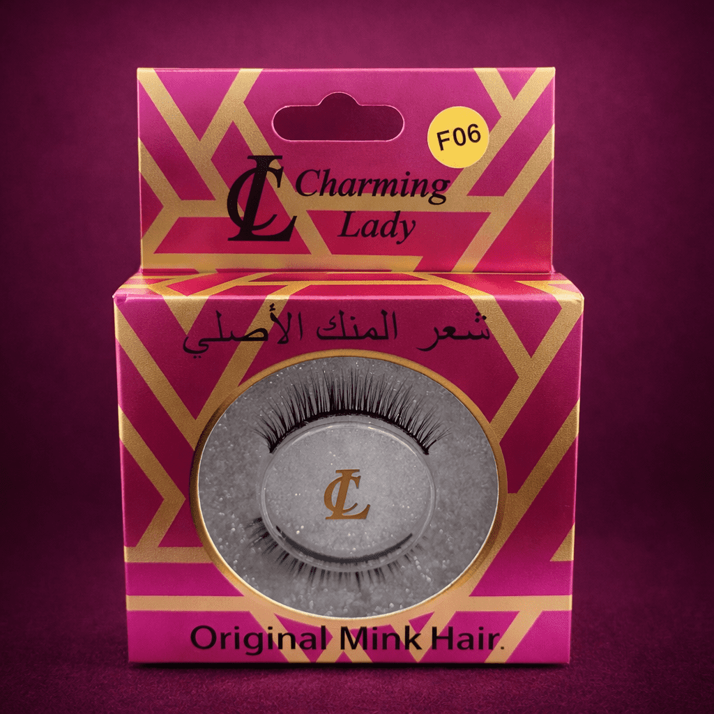 رموش شعر المنك الأصلية من تشارمنج ليدي - F06