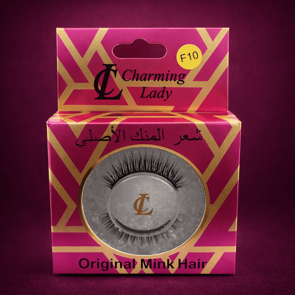 رموش شعر المنك الأصلية من تشارمنج ليدي - F10