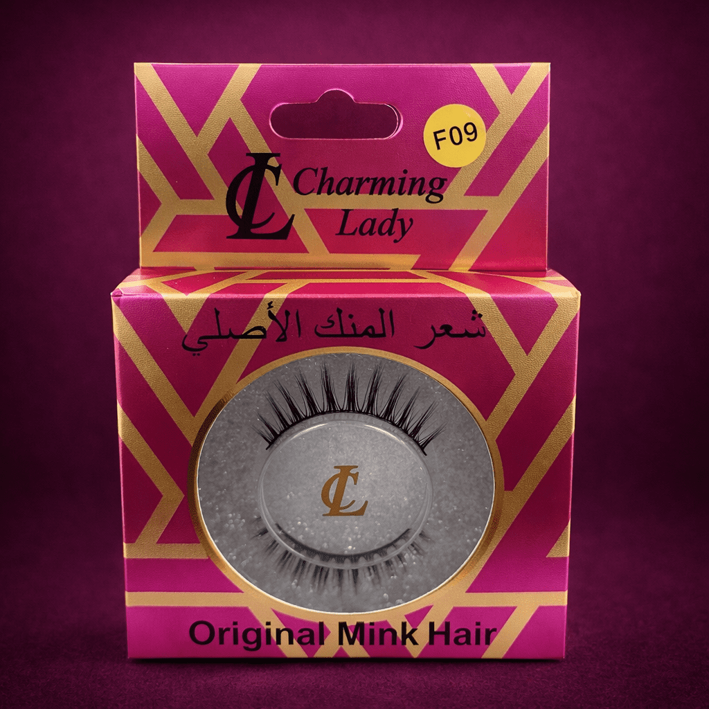 رموش شعر المنك الأصلية من تشارمنج ليدي - F09