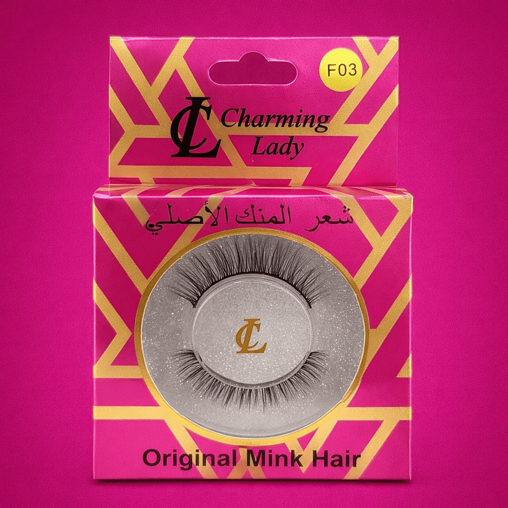 رموش شعر المنك الأصلية من تشارمنج ليدي - F03