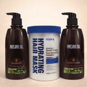KUPA Hydrating Hair Mask 1000ml + argan oil shampoo 350ml + argan oil conditioner 350ml