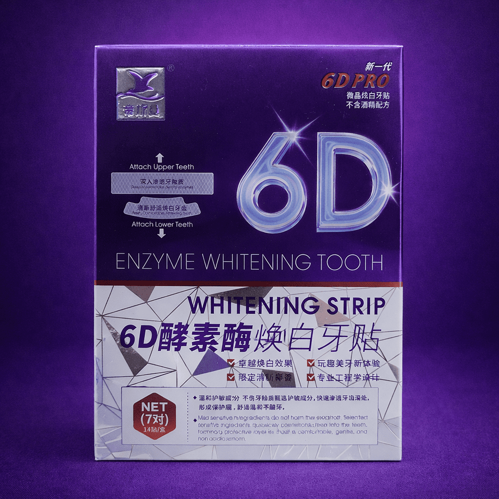 6D Pro Enzyme Teeth Whitening Strips