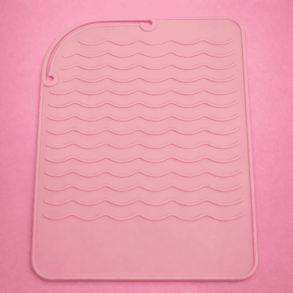 حصيرة تجفيف الشعر المصنوعة من السيليكون المقاوم للحرارة