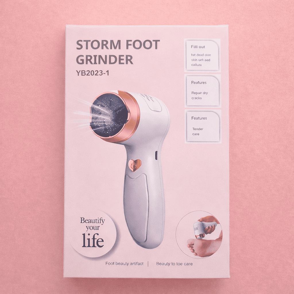 Storm Electric Foot Grinder - Pink Color
