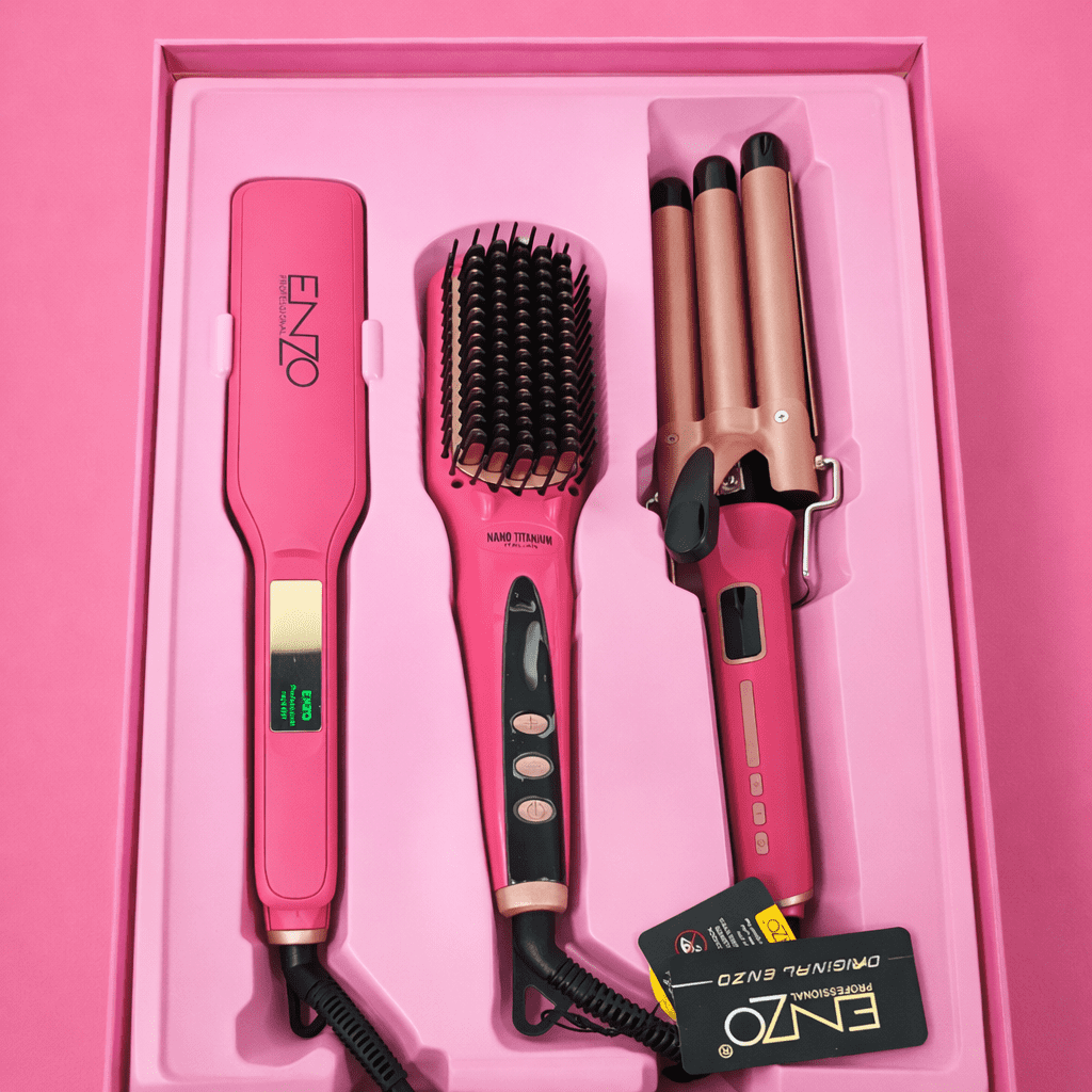 Enzo Limited Edition 3-in-1 Hair Styling Set (Barbie Edition)