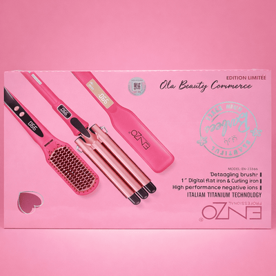 Enzo Limited Edition 3-in-1 Hair Styling Set (Barbie Edition)