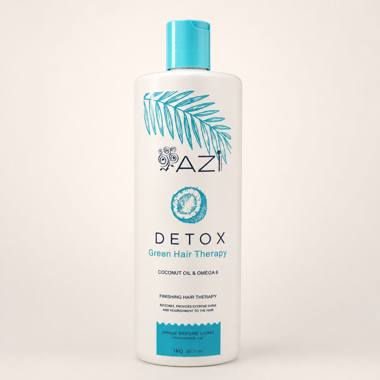 AZI Detox Green Hair Therapy Coconut Oil & Omega 6 1kg
