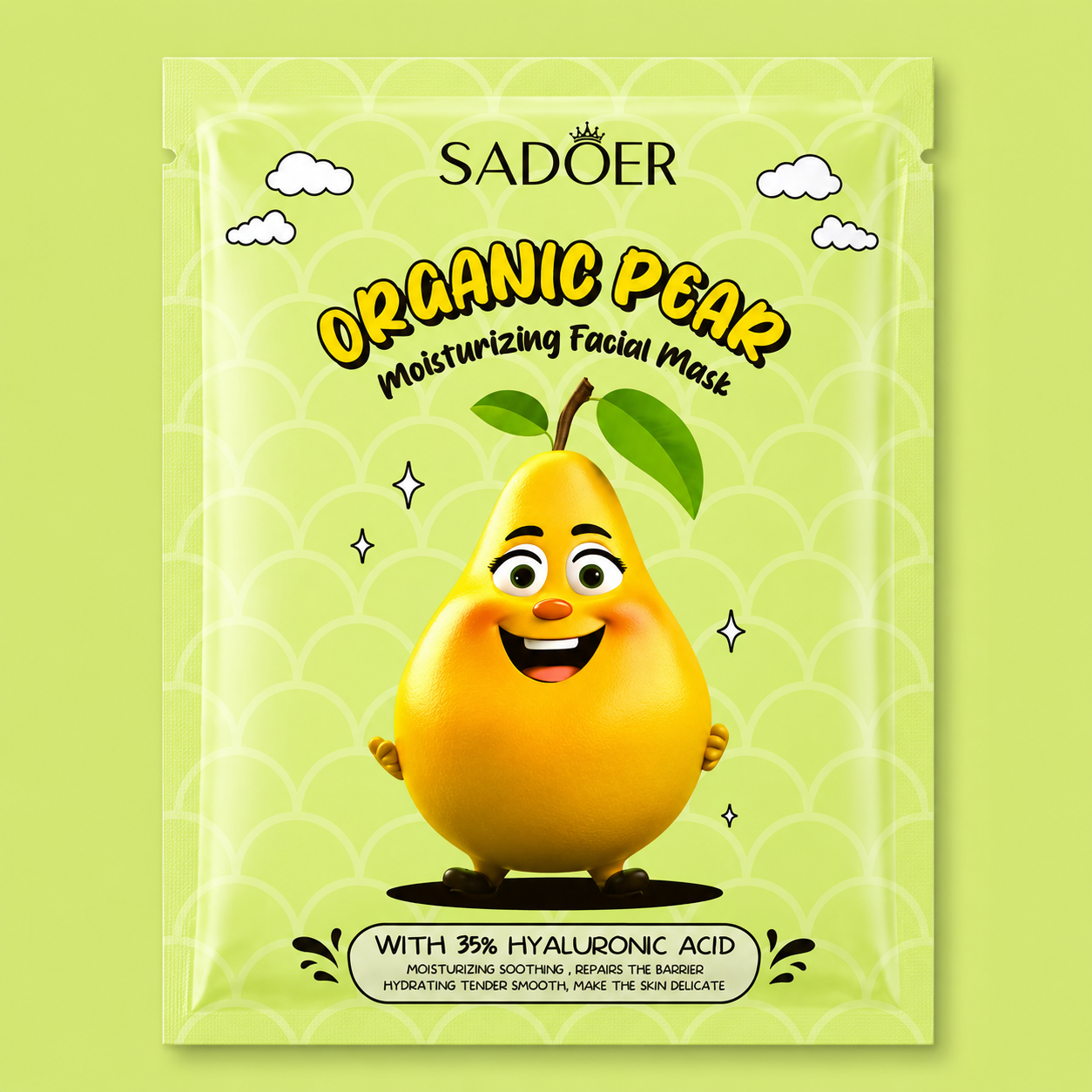 SADOER Organic Pear Moisturizing Facial Mask