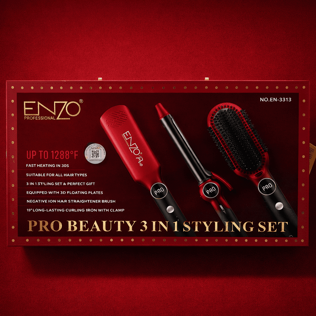 Enzo Pro 3-in-1 Hair Styling Set
