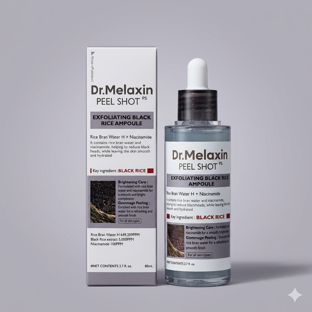 Dr. Melaxin Peel Shot PS Exfoliating Black Rice Ampoule