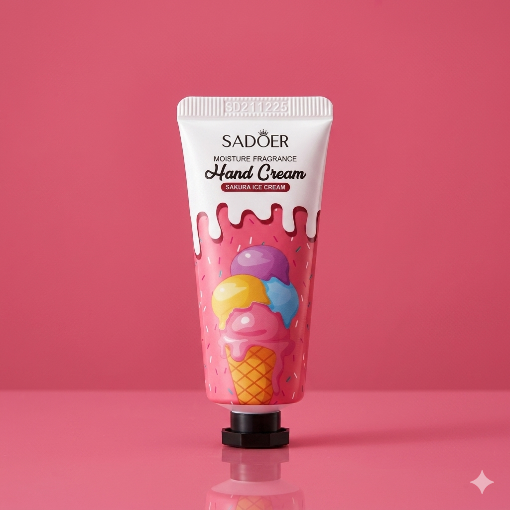 SADOER Moisture Fragrance Hand Cream (Sakura Ice Cream Edition)