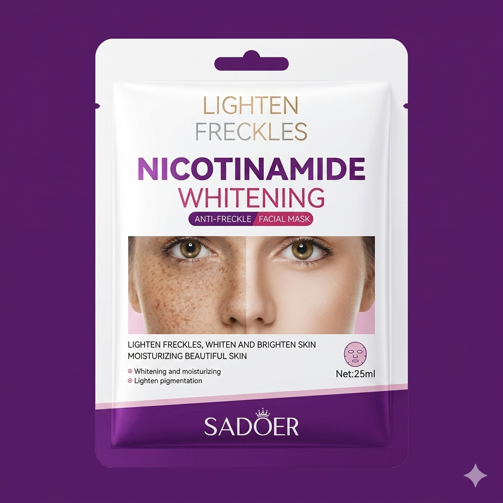 SADOER Nicotinamide Whitening Anti-Freckle Facial Mask (Lighten Freckles Series)