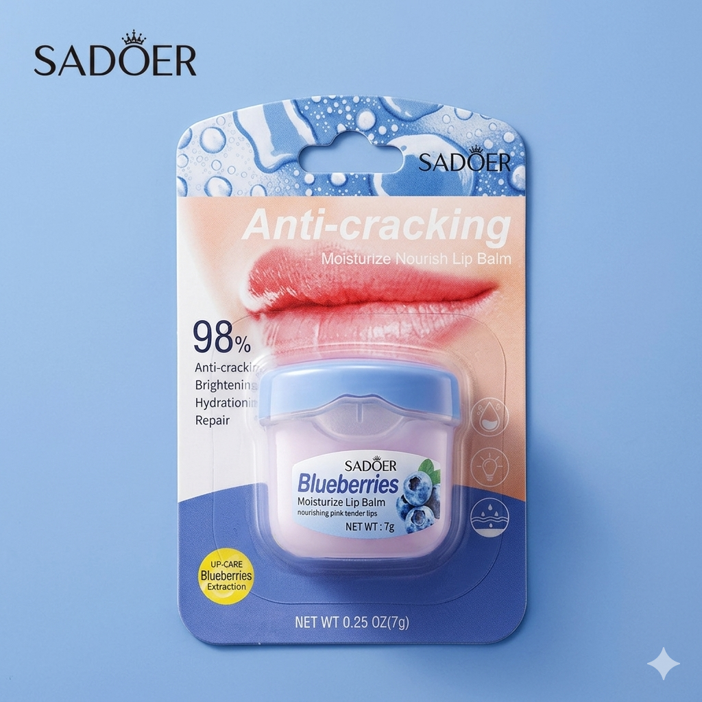 SADOER Blueberries Moisturize Lip Balm