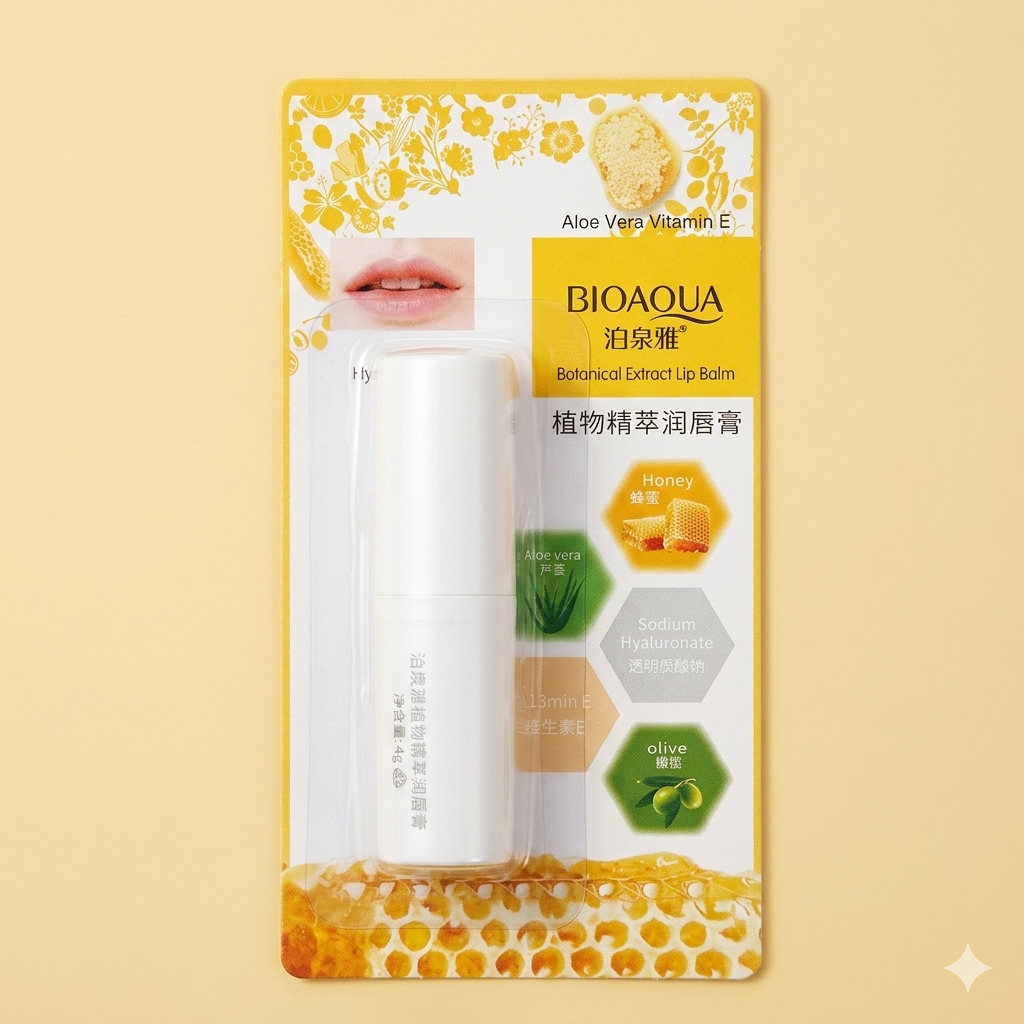 BIOAQUA Aloe Vera & Honey Botanical Extract Lip Balm