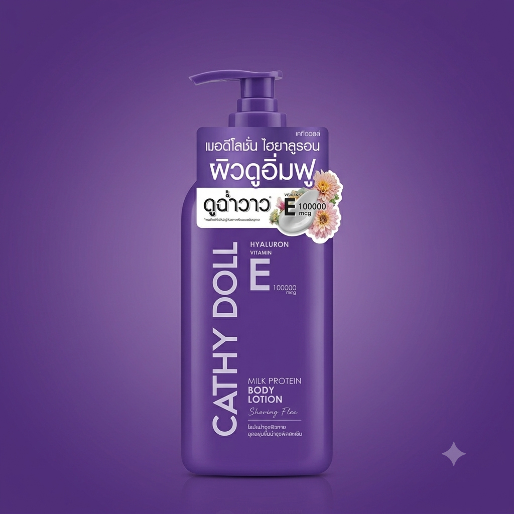 Cathy Doll Hyaluron Vitamin E Milk Protein Body Lotion