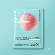 SADOER Botany And Fruits Skin Care Pink Peach Moisturizing Facial Mask