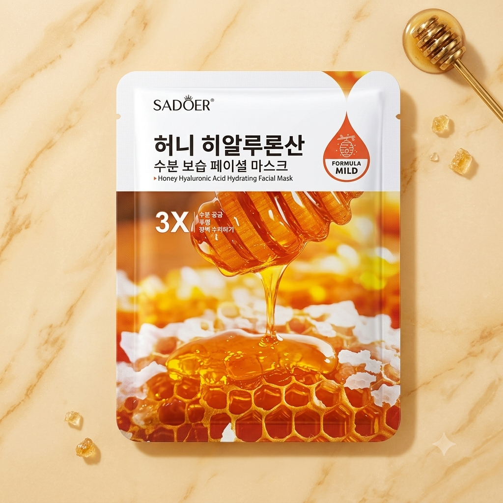 SADOER Honey Hyaluronic Acid Hydrating Facial Mask
