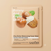 SADOER Botany And Fruits Skin Care Shea Butter Moisturizing Facial Mask