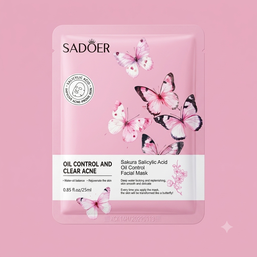 SADOER Sakura Salicylic Acid Oil Control Facial Mask