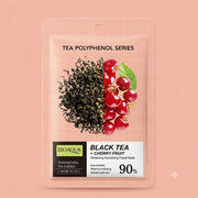 BIOAQUA Black Tea + Cherry Fruit Whitening Nourishing Facial Mask