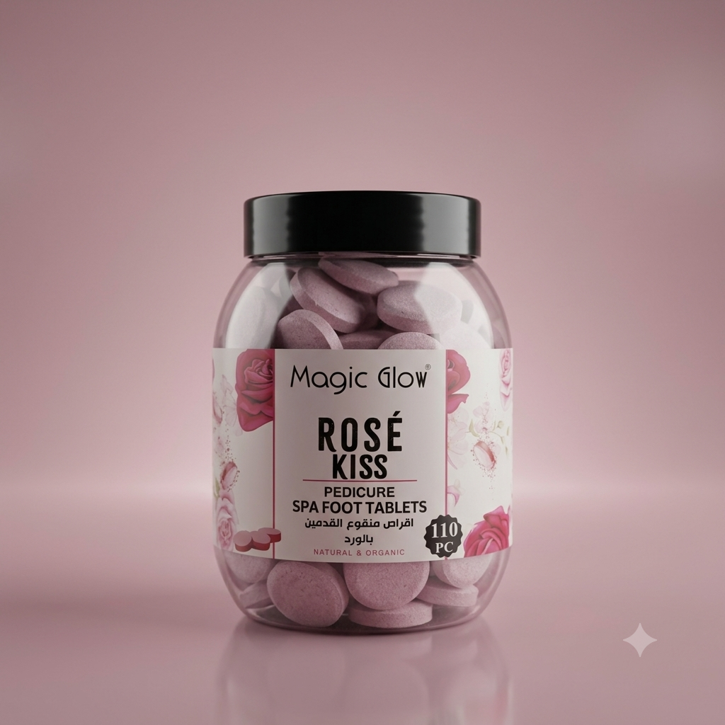 Magic Glow® Rosé Kiss Pedicure Spa Foot Tablets (110)
