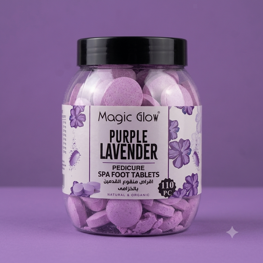 Magic Glow® Purple Lavender Pedicure Spa Foot Tablets (110 PC)