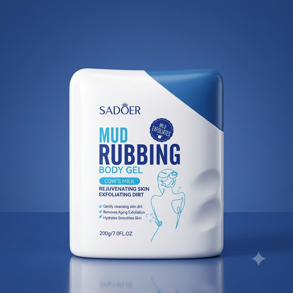 SADOER Cow's Milk Mud Rubbing Body Gel (200g/7.0FL.OZ.)