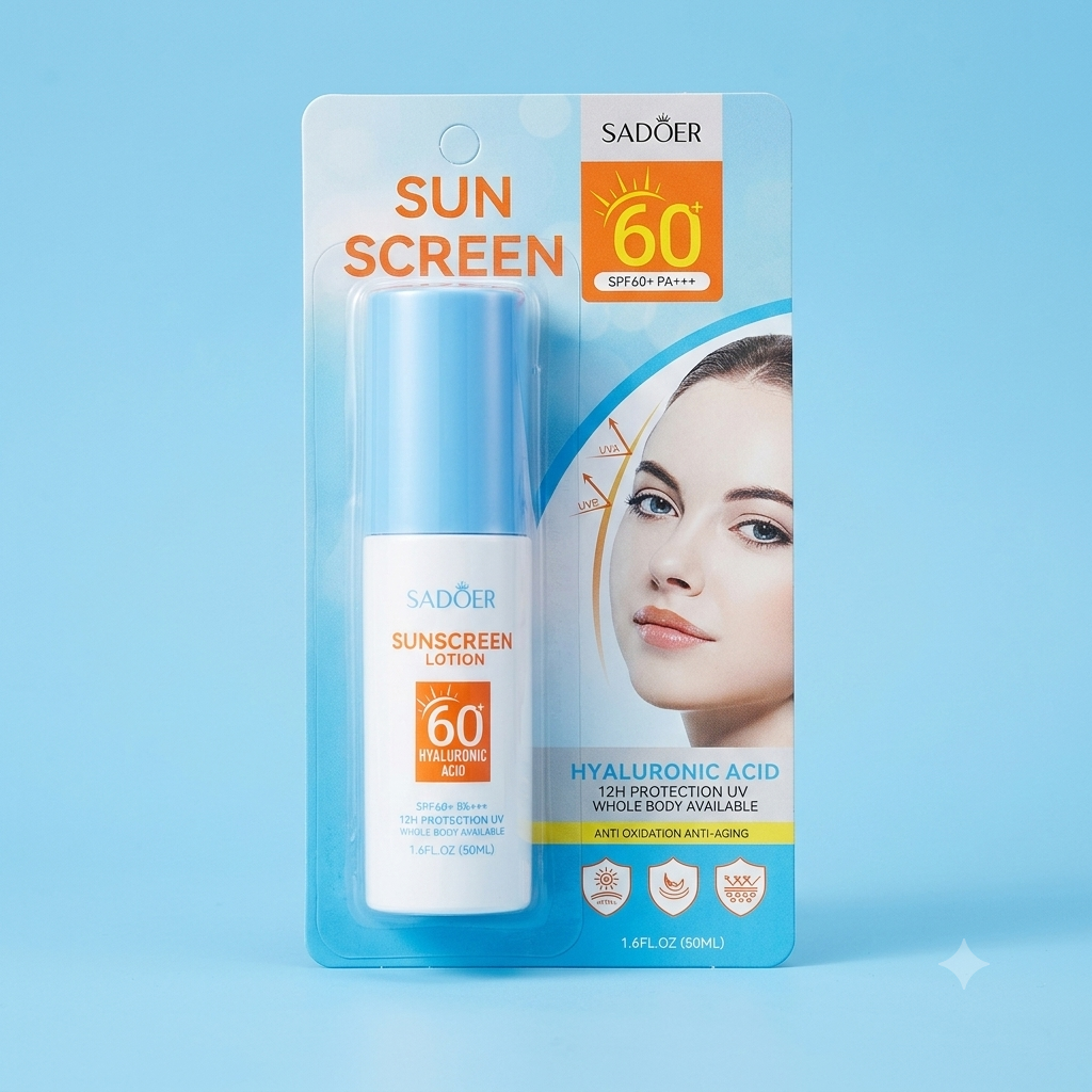 SADOER Hyaluronic Acid Sunscreen Lotion SPF 60+ PA+++ (50ml / 1.6FL.OZ.)
