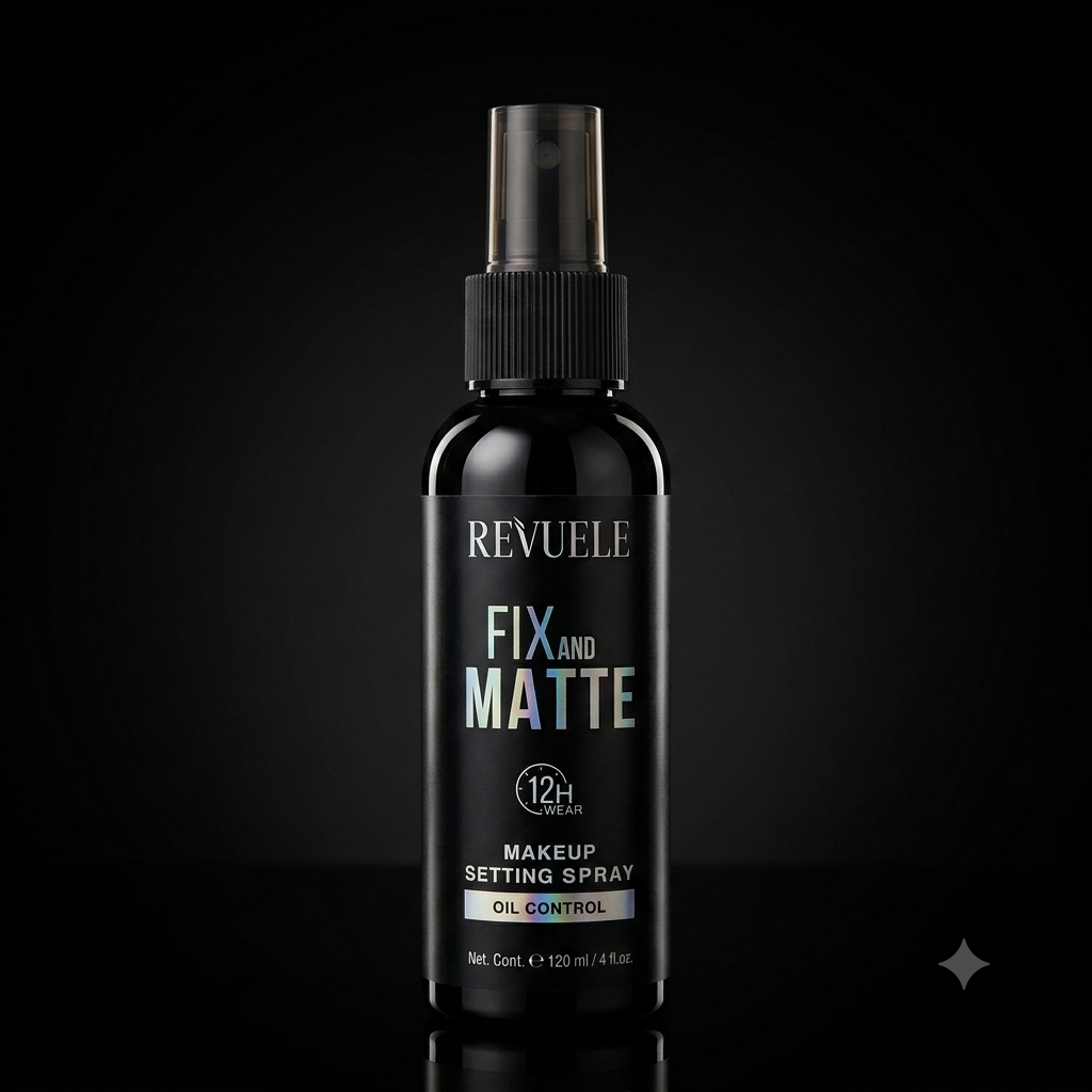 REVUELE Fix and Matte Oil Control Makeup Setting Spray 12H Wear 120ml