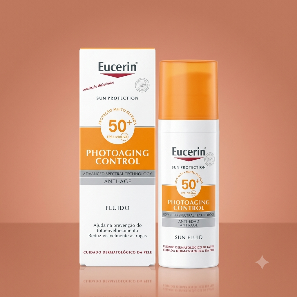 Eucerin Sun Protection Photoaging Control Sun Fluid SPF 50+ مقاومة الشيخوخة الضوئية بعامل حماية 50+