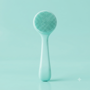 Manual Silicone Facial Cleansing and Exfoliating Brush with Handle
