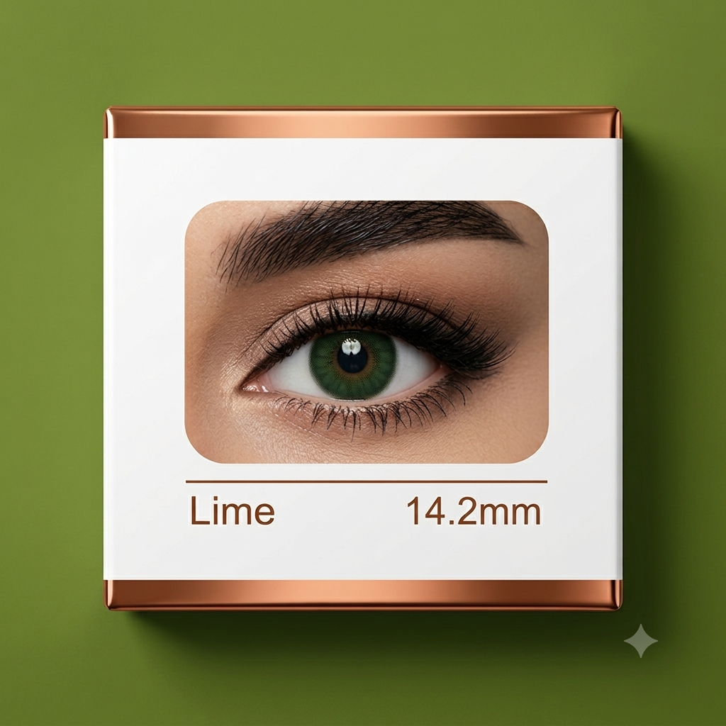 Lime Colored SOFT Contact Lenses – 14.2 mm 38% Water Content
