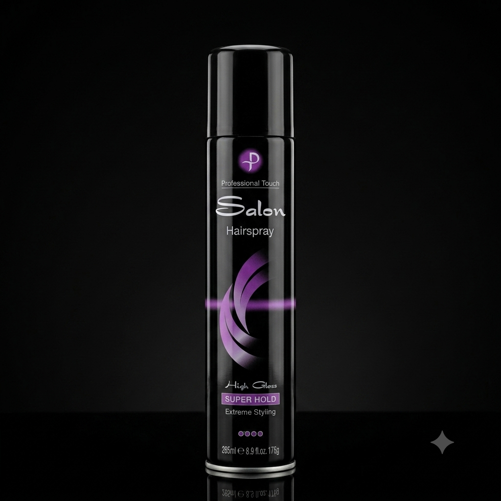 Professional Touch Salon High Gloss Super Hold Hairspray – 285 ml