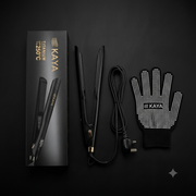 KAYA Titanium Hair Straightener with Heat Protection Glove