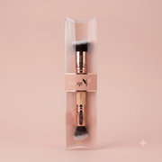Daroge Dual-Ended Makeup Brush (Face & Eye Contour/Blending Brush)