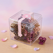 Mini Polka Dot Hair Claw Clips Set (in Clear Acrylic Cube Storage Box) 30+pcs