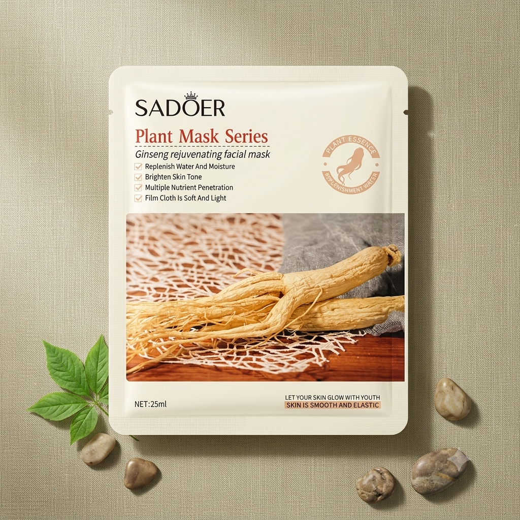SADOER Plant Mask Series Ginseng Rejuvenating Facial Mask 25ml