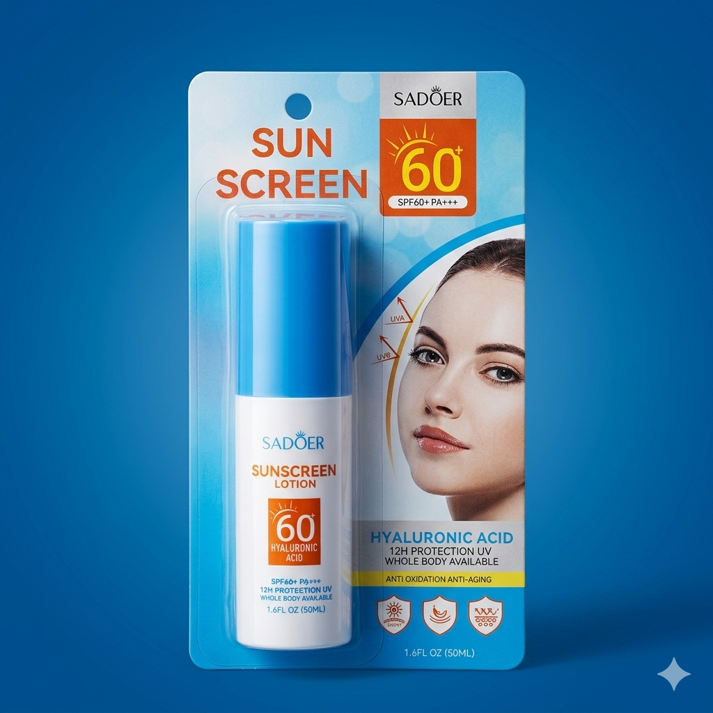 SADOER Hyaluronic Acid Sunscreen Lotion (SPF 60+ PA+++)