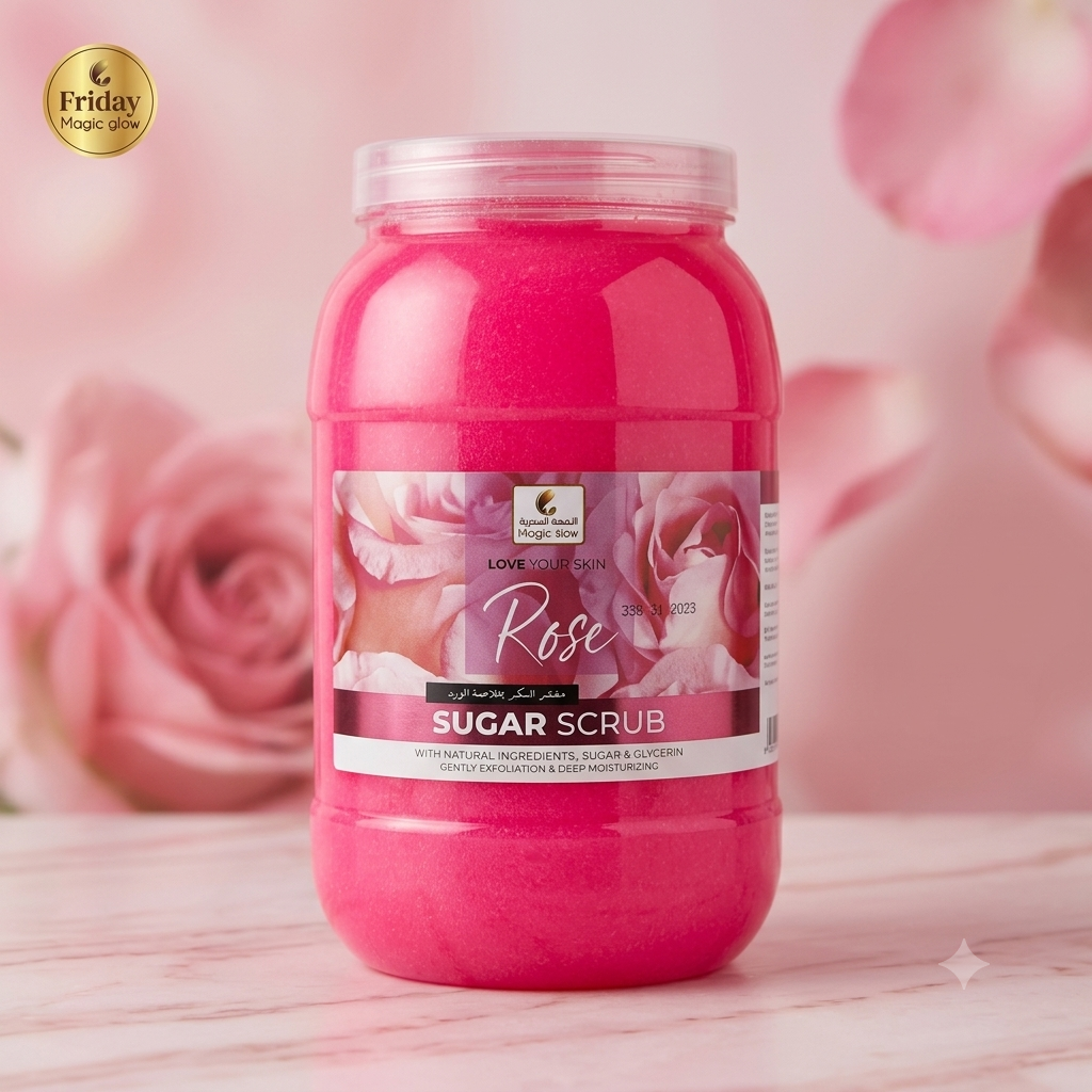 Friday Magic Glow Rose Sugar Scrub 5K