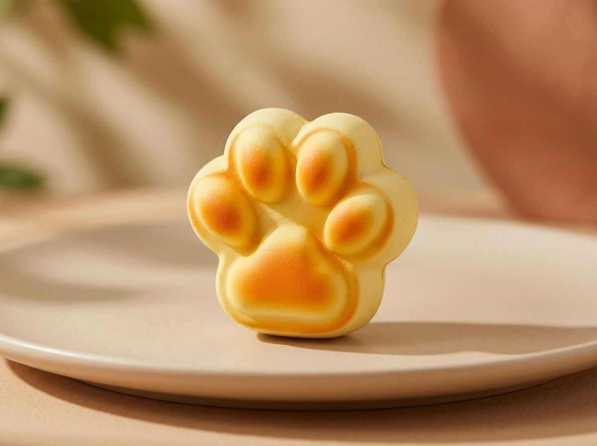 Persimmon Fruit Slow-Rising Squishy Stress Relief Toy (TPR/Foam Sensory Squeeze Ball)