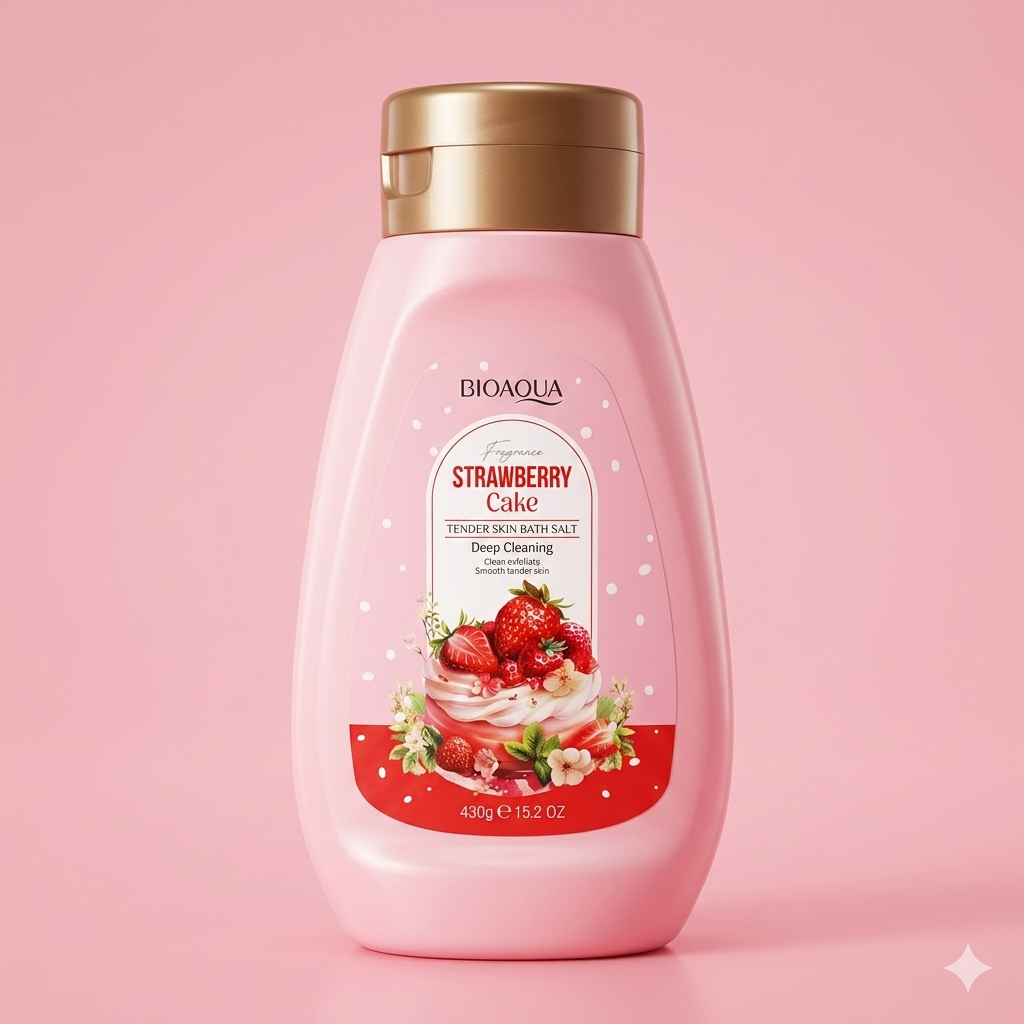 Bioaqua Strawberry Cake Tender Skin Bath Salt 430