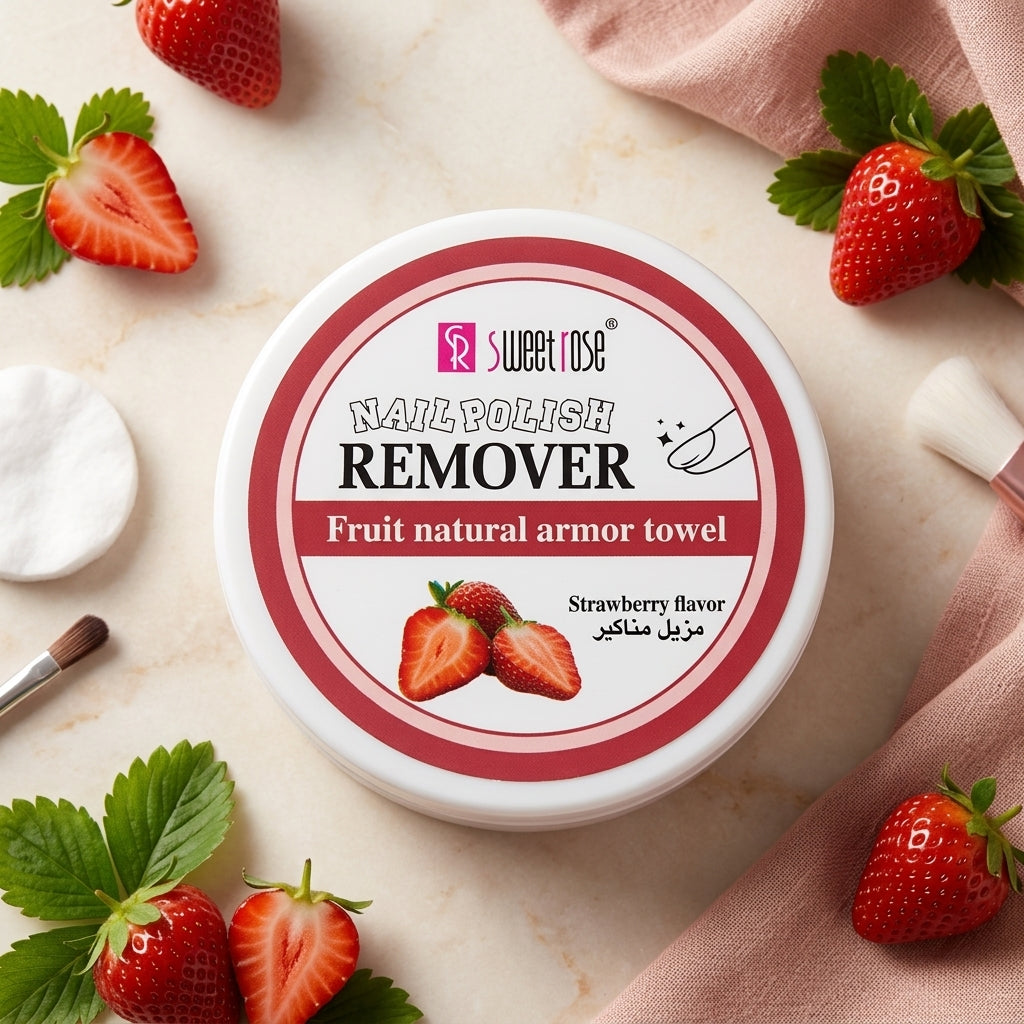 Sweet Rose Nail Polish Remover - Fruit natural armor towel