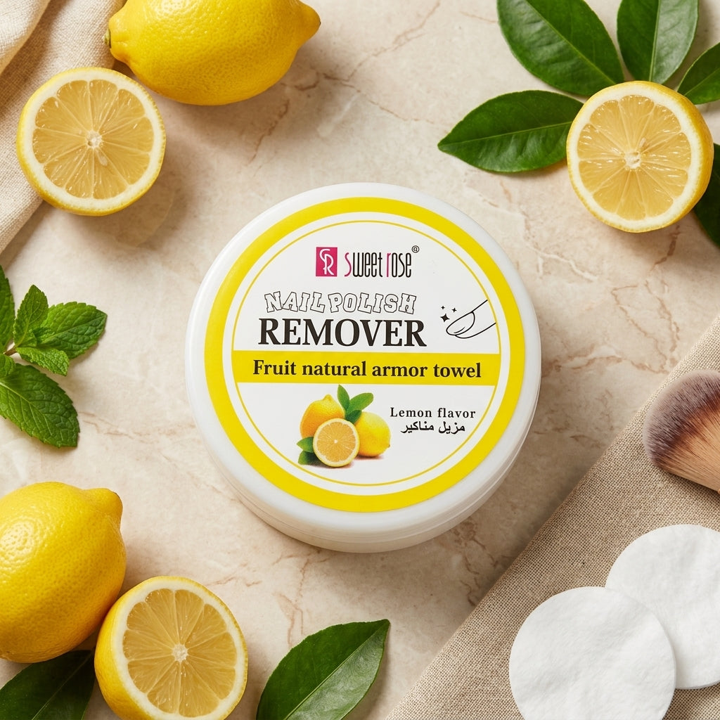 Sweet Rose Nail Polish Remover - Fruit natural armor towel
