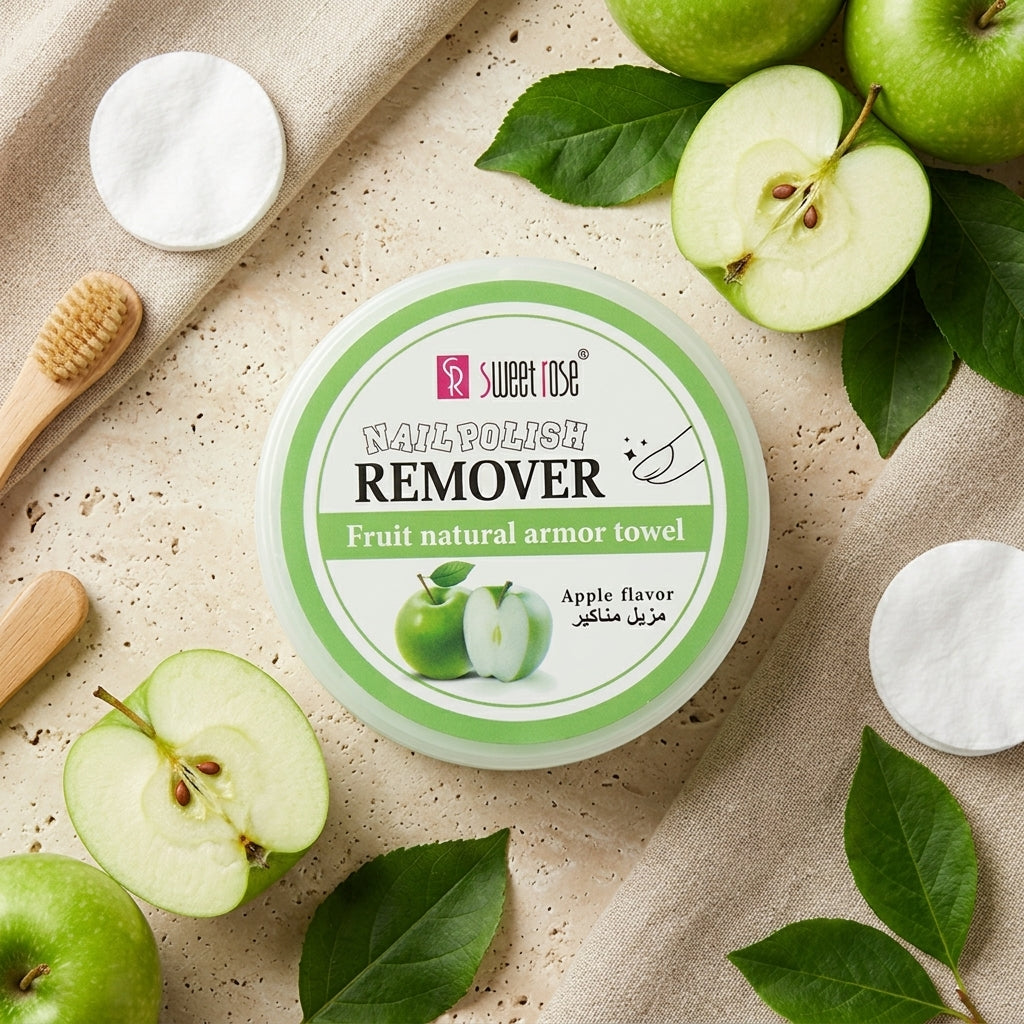 Sweet Rose Nail Polish Remover - Fruit natural armor towel